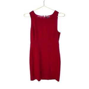 NWOT J. Crew Mercantile Maroon Burbundy Sleeveless Shift Suiting Dress